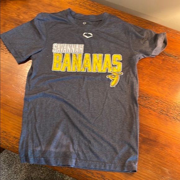 Bold Blue and Yellow Short Sleeve Tee with Graphic Design - Picture 1 of 2
